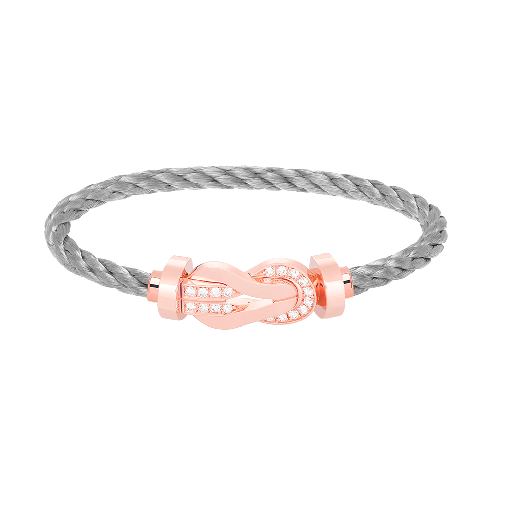 [Angela Jewellery]CHANCE LARGE 8 FIGURE BUCKLE HALF DIAMOND BRACELET ROSE GOLD