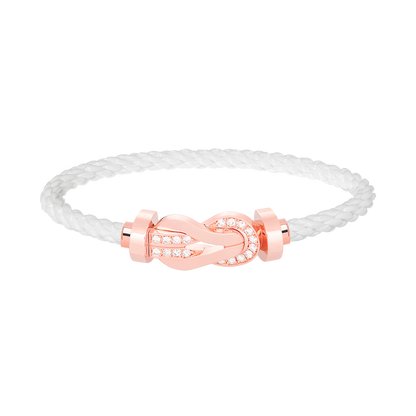 [Angela Jewellery]CHANCE LARGE 8 FIGURE BUCKLE HALF DIAMOND BRACELET ROSE GOLD