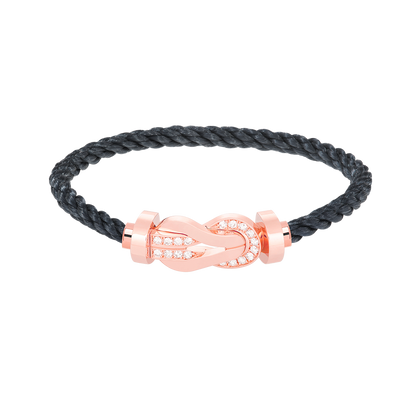 [Angela Jewellery]CHANCE LARGE 8 FIGURE BUCKLE HALF DIAMOND BRACELET ROSE GOLD
