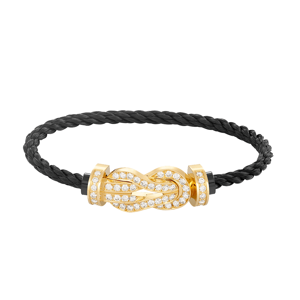 [Angela Jewellery]CHANCE LARGE 8 FIGURE BUCKLE FULLDIAMOND BRACELET GOLD