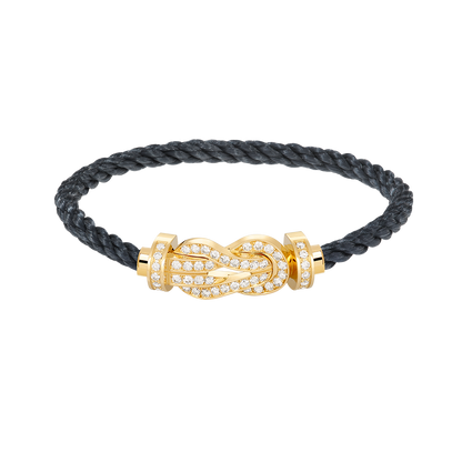 [Angela Jewellery]CHANCE LARGE 8 FIGURE BUCKLE FULLDIAMOND BRACELET GOLD
