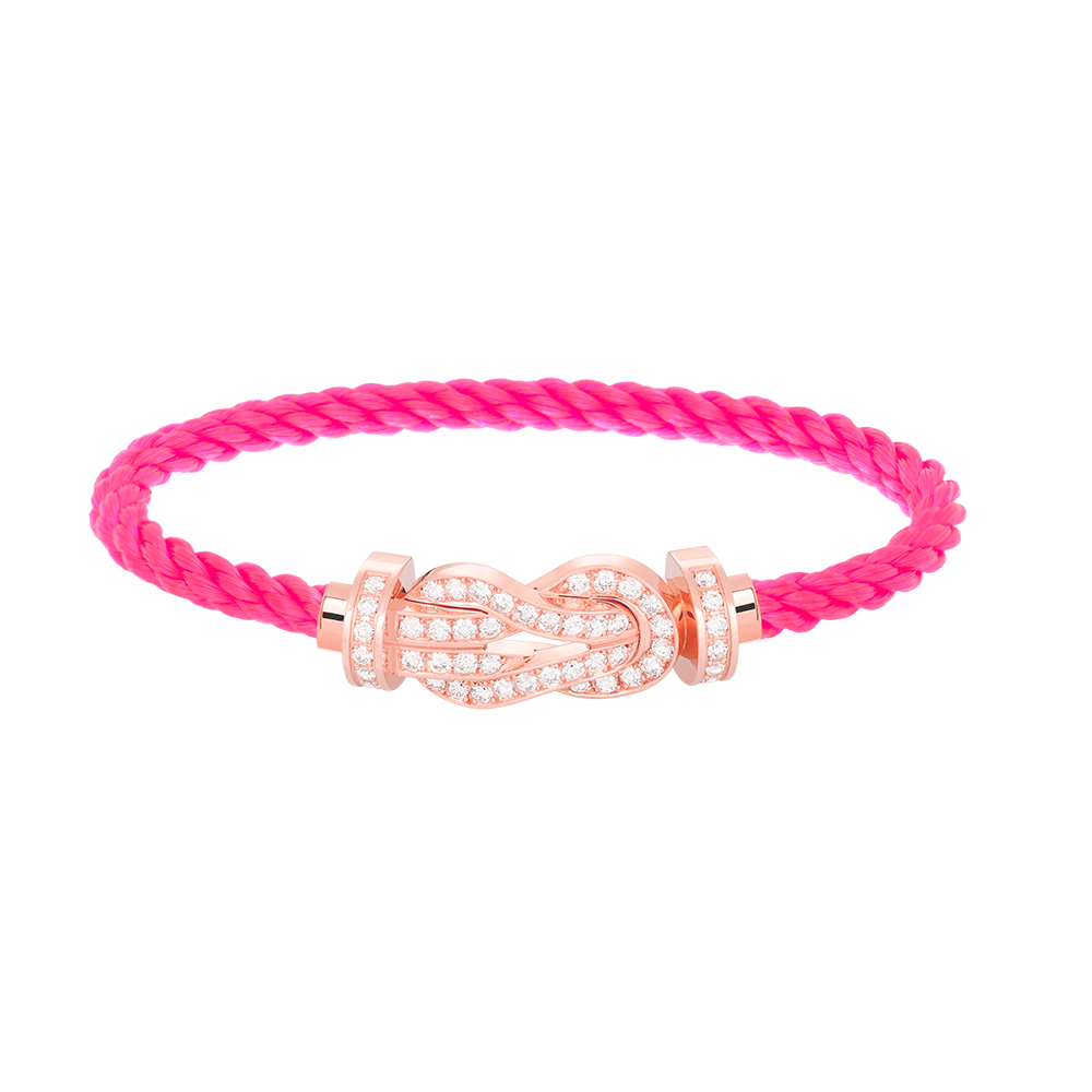 [Angela Jewellery]CHANCE LARGE 8 FIGURE BUCKLE FULL DIAMOND BRACELET ROSE GOLD
