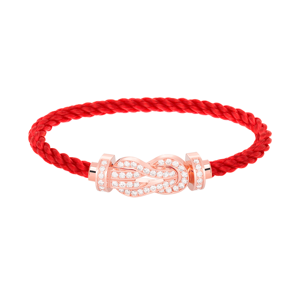 [Angela Jewellery]CHANCE LARGE 8 FIGURE BUCKLE FULL DIAMOND BRACELET ROSE GOLD