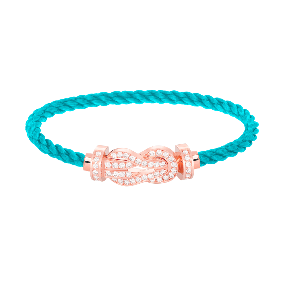 [Angela Jewellery]CHANCE LARGE 8 FIGURE BUCKLE FULL DIAMOND BRACELET ROSE GOLD