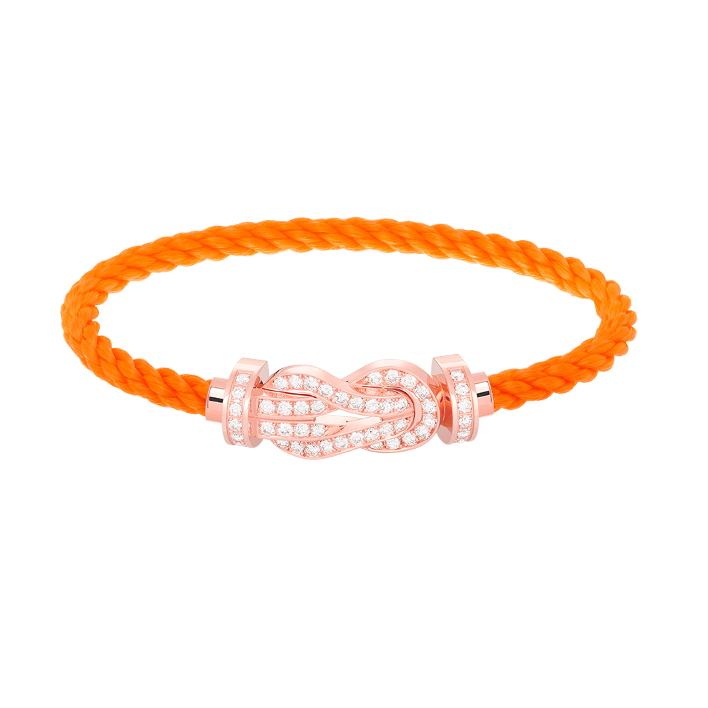 [Angela Jewellery]CHANCE LARGE 8 FIGURE BUCKLE FULL DIAMOND BRACELET ROSE GOLD