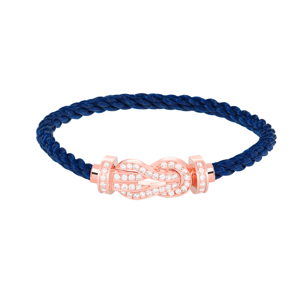 [Angela Jewellery]CHANCE LARGE 8 FIGURE BUCKLE FULL DIAMOND BRACELET ROSE GOLD