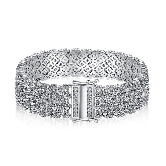 Angela Jewelry]Ornate Elegant Round Cut Party Bracelet