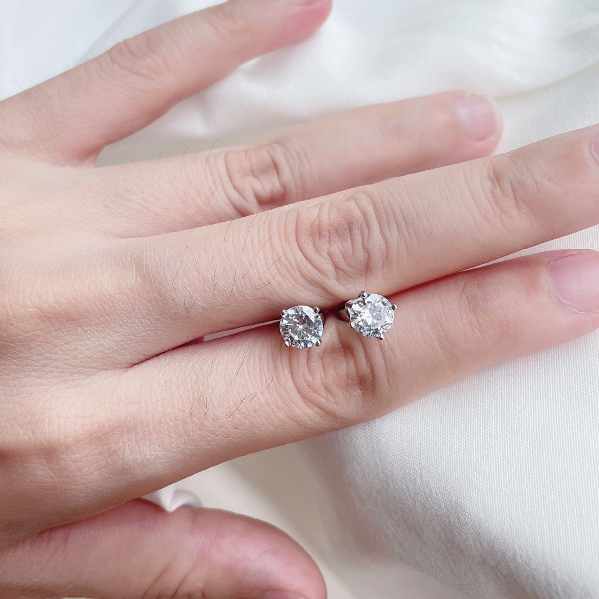 Angela Jewelry]Unique Round Shape Earrings