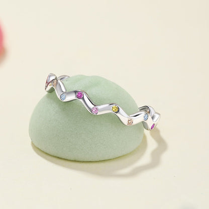 Angela Jewelry]Ornate Vibrant Round Cut Daily Ring