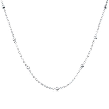 Angela Jewelry]Small Bead Clavicle Chain Simple Necklace