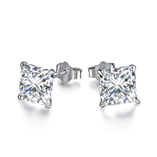Angela Jewelry]Ornate Square Shape Earrings