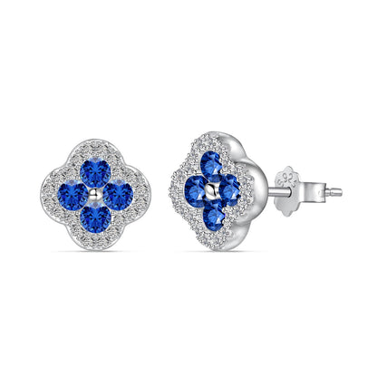 Angela Jewelry]Four-Leaf Clover Flower Shaped Earrings