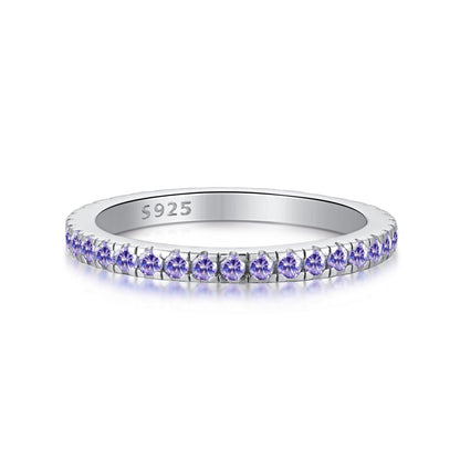 Angela Jewelry]Delicate Sparkling Round Cut Daily Ring