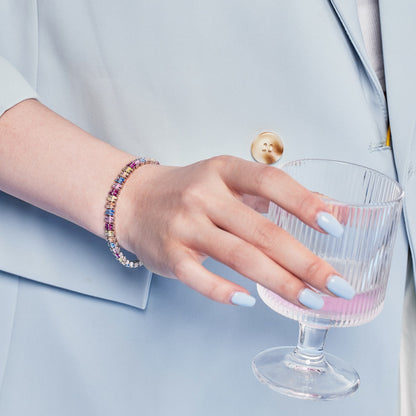 Angela Jewelry]Sparkling Exquisite Multi Cut Party Bracelet