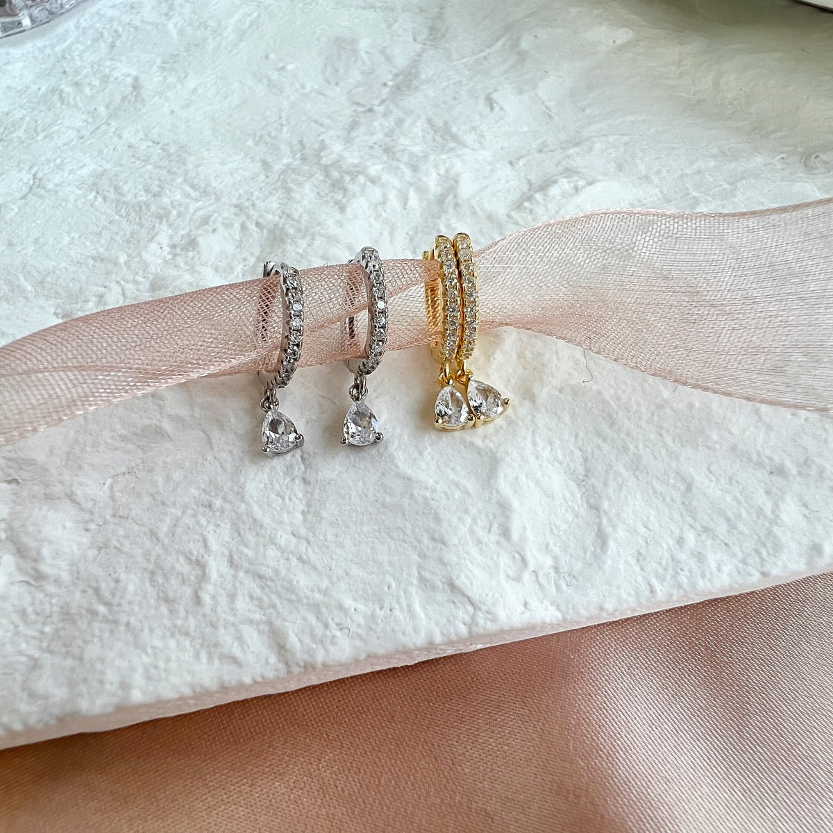 Angela Jewelry]Luxurious Geometric Drop Earrings