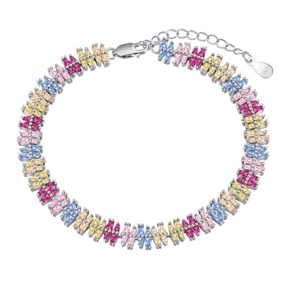 Angela Jewelry]Sparkling Exquisite Multi Cut Party Bracelet