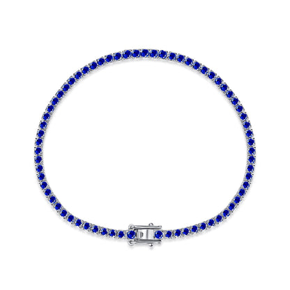 Angela Jewelry]Dazzling Colorful Round Cut Daily Bracelet