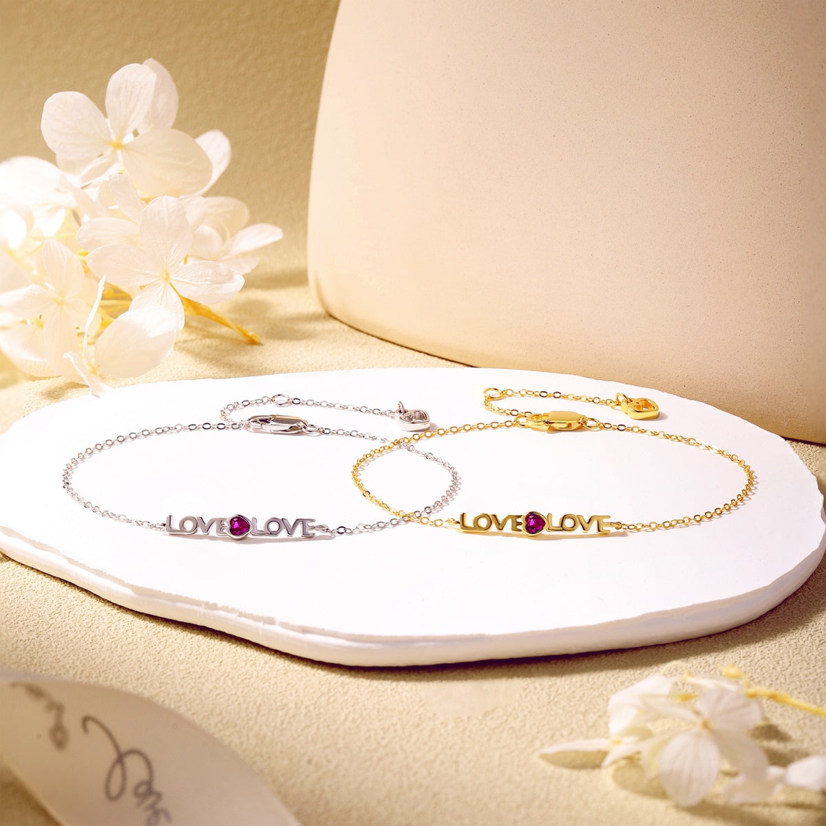 Angela Jewelry]Romantic Heart Shape Lover Bracelet