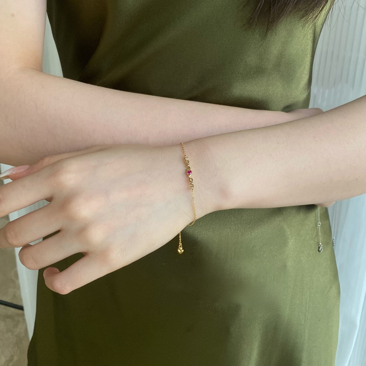 Angela Jewelry]Romantic Heart Shape Lover Bracelet