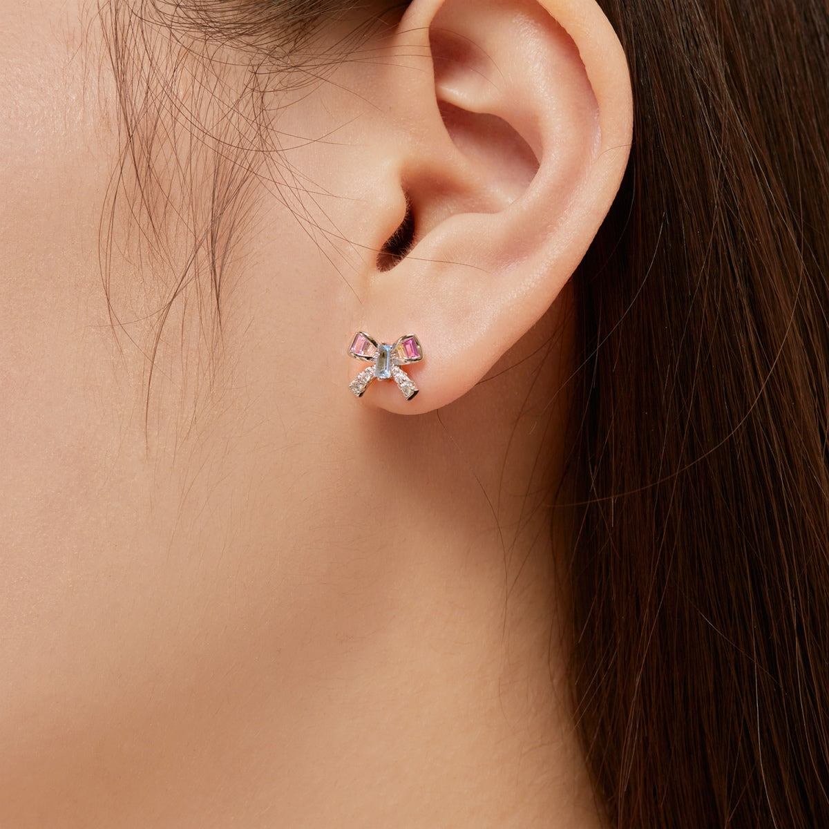 Angela Jewelry]Ornate Butterfly Shape Daily Earrings