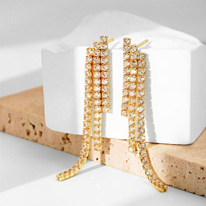 Angela Jewelry]Luxurious Dainty Banquet Earrings