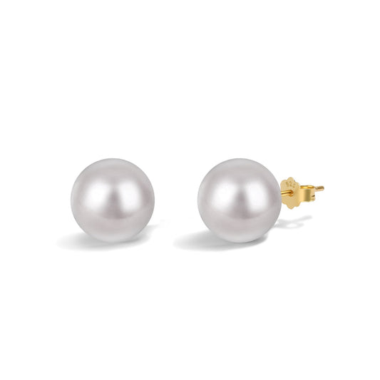 Angela Jewelry]Delicate Pearl Earrings