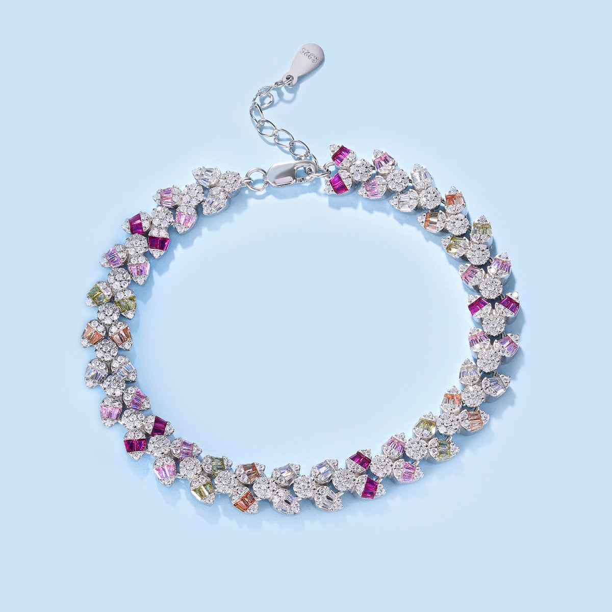 Angela Jewelry]Dainty Exquisite Flower Shape Daily Bracelet