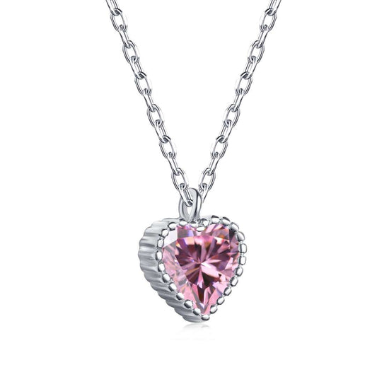 Angela Jewelry]Ornate Heart Shape Necklace