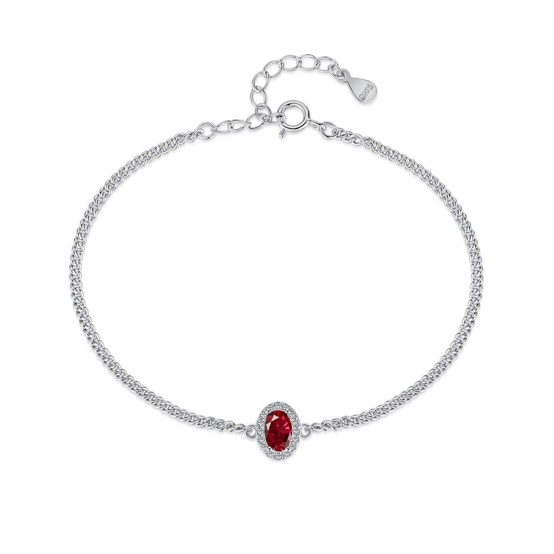 Angela Jewelry]Exquisite Oval Shape Bracelet