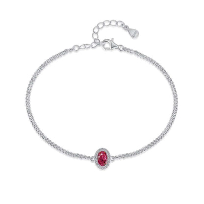 Angela Jewelry]Exquisite Oval Shape Bracelet