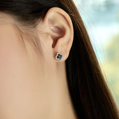 Angela Jewelry]Four-Leaf Clover Flower Shaped Earrings