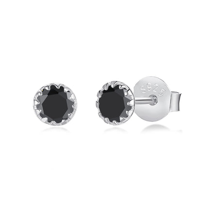 Angela Jewelry]Sparkling Colorful Round Shape Earrings