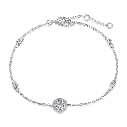 Angela Jewelry]Dazzling Round Cut Shape Bracelet