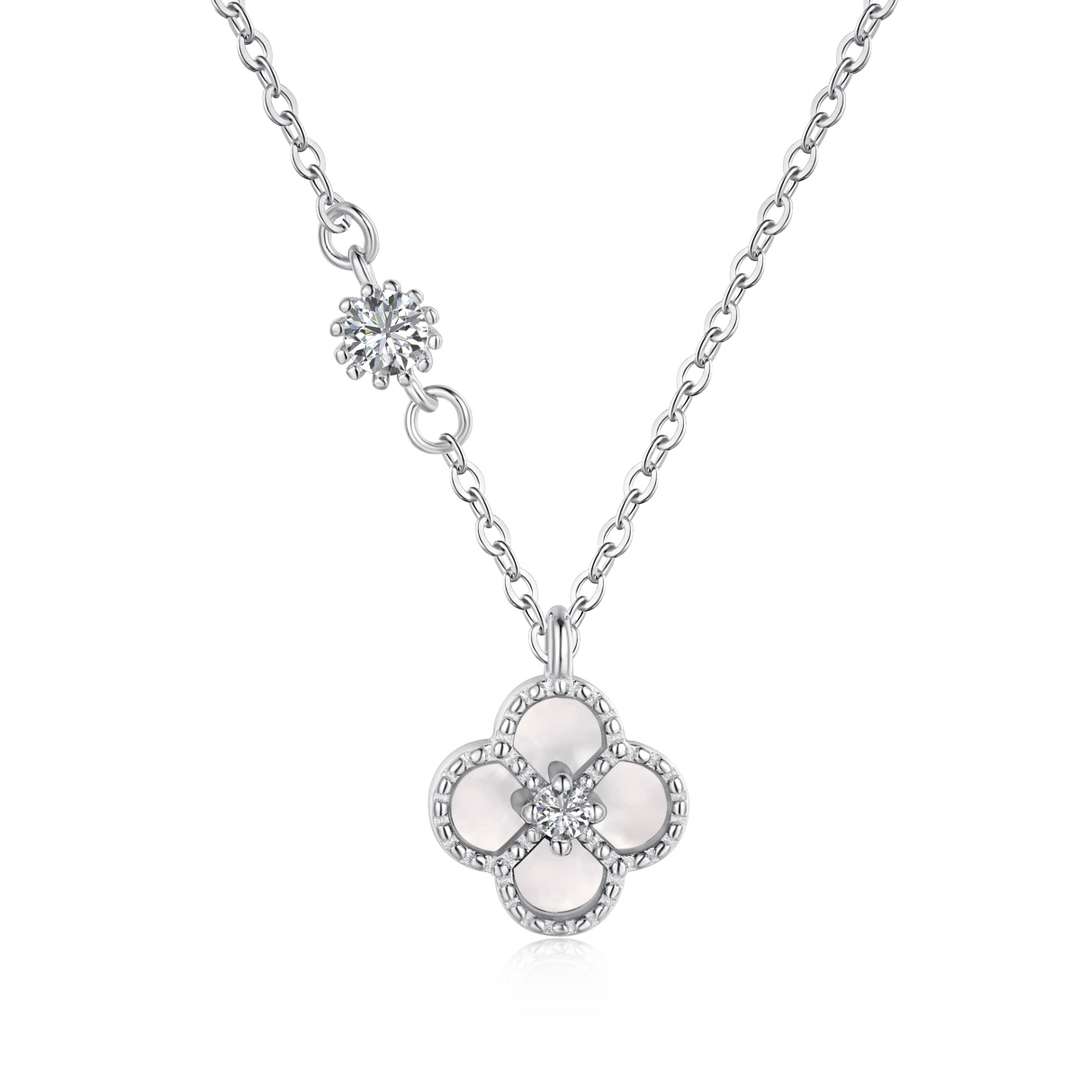 Angela Jewelry]Delicate Flower Shape Necklace