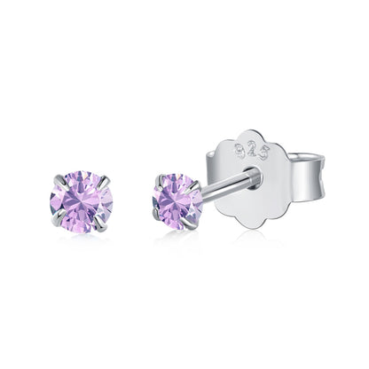 Angela Jewelry]Delicate Solitaire Earrings