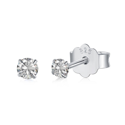 Angela Jewelry]Delicate Solitaire Earrings