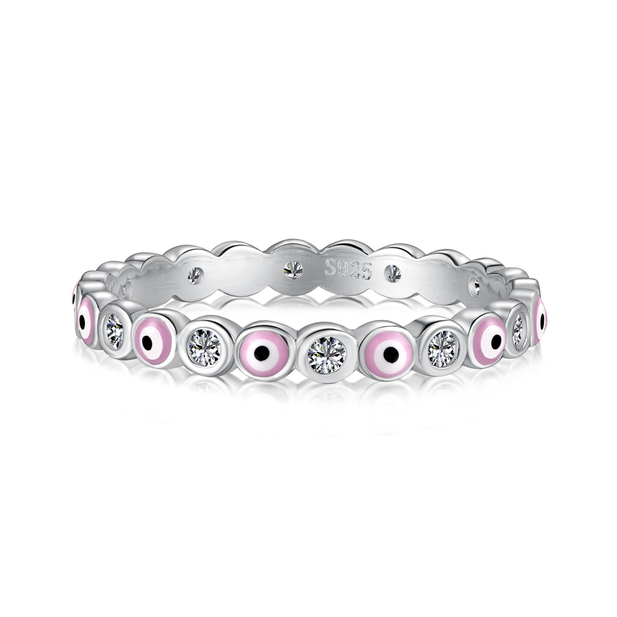 Angela Jewelry]Sparkling Vibrant Round Shape Daily Ring
