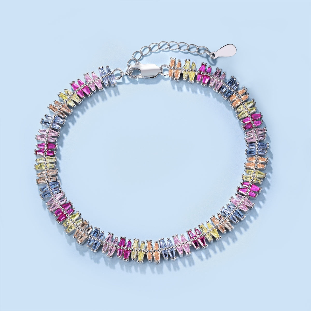 Angela Jewelry]Sparkling Exquisite Multi Cut Party Bracelet