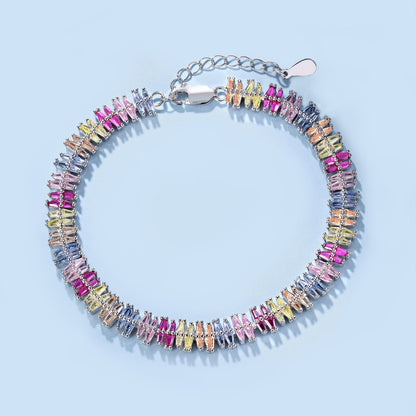Angela Jewelry]Sparkling Exquisite Multi Cut Party Bracelet