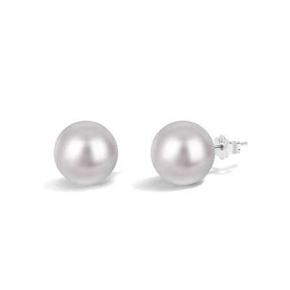 Angela Jewelry]Delicate Pearl Earrings