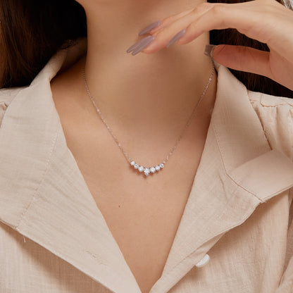 Angela Jewelry]Dainty Colorful Heart Necklace