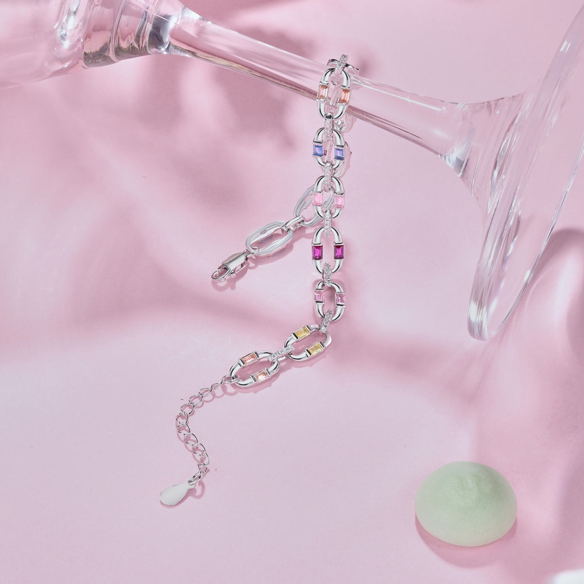 Angela Jewelry]Dazzling Colorful Daily Bracelet