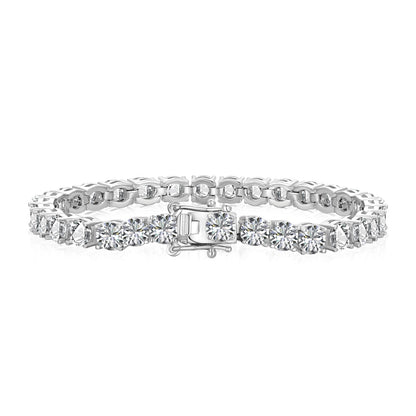Angela Jewelry]Ornate Sparkling Round Cut Wedding Bracelet