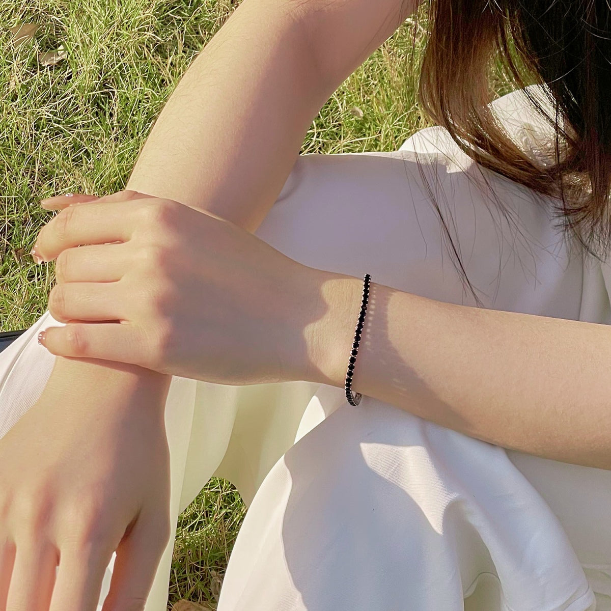 Angela Jewelry]Radiant Colorful Round Cut Party Bracelet