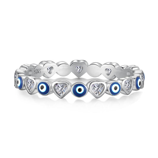 Angela Jewelry]Radiant Colorful Round Shape Daily Ring