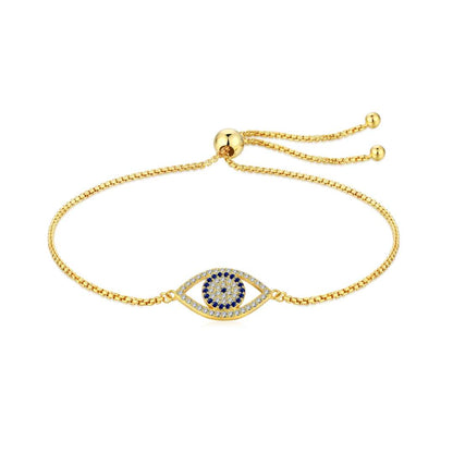 Angela Jewelry]Dazzling Eye Shape Necklace