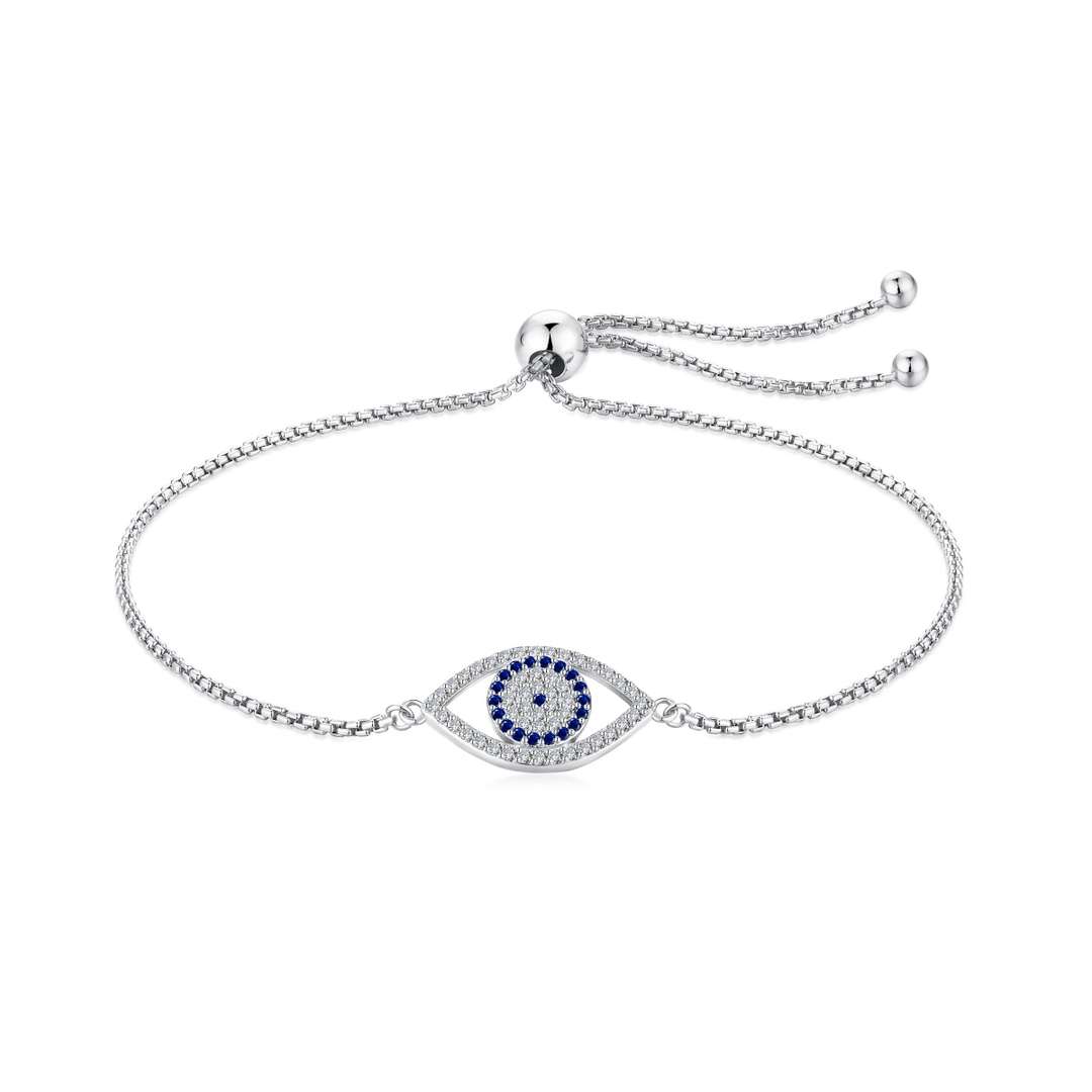Angela Jewelry]Dazzling Eye Shape Necklace