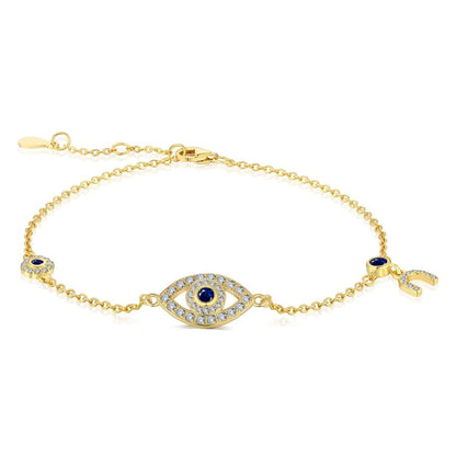 Angela Jewelry]Dainty Eye Shape Necklace