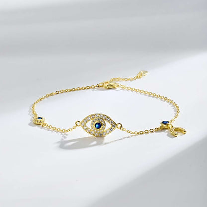 Angela Jewelry]Dainty Eye Shape Necklace