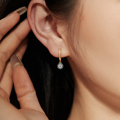 Angela Jewelry]Unique Devil Eye Earrings